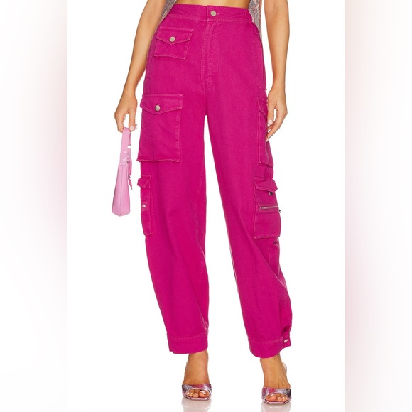 EB Denim X Revolve Cargos in Pink Peacock - Picture 2 of 11